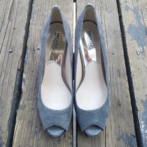 Michael Kors peep toe high heels
